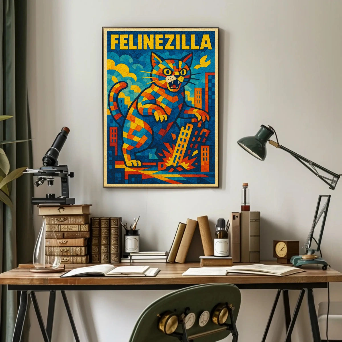 Felinezilla Poster