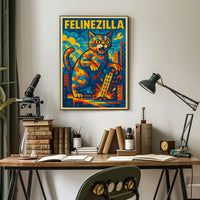 Felinezilla Poster