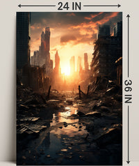Post-Apocalyptic Sunrise Poster