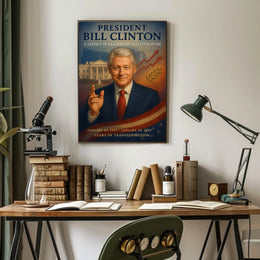 Bill Clinton Years Of Transformation Poster