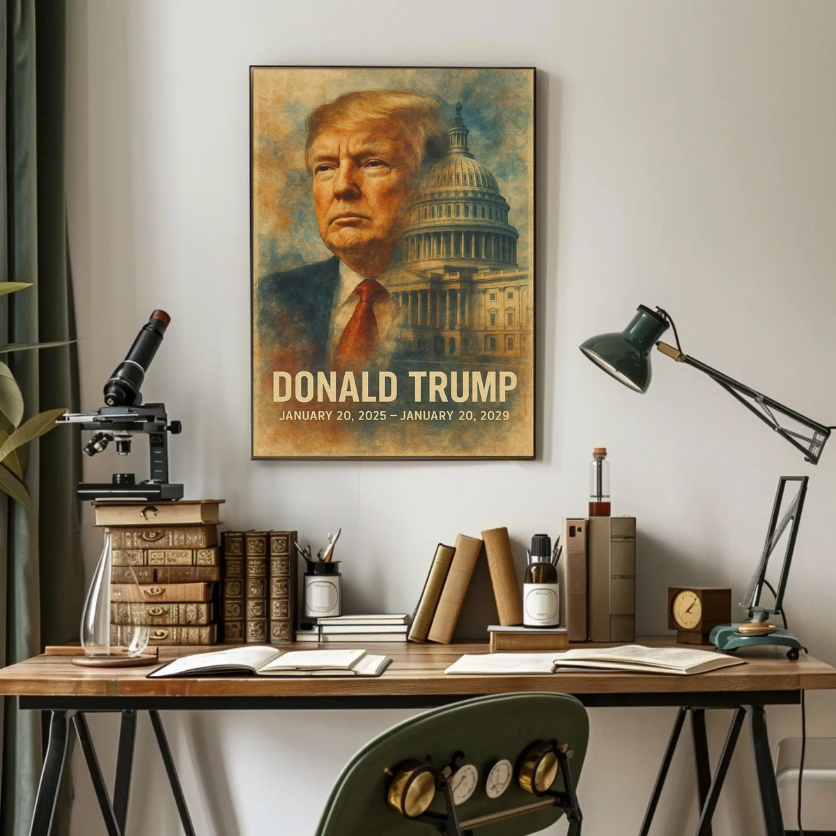 Trump Guardians Republic Patriotic Oil Painting Poster