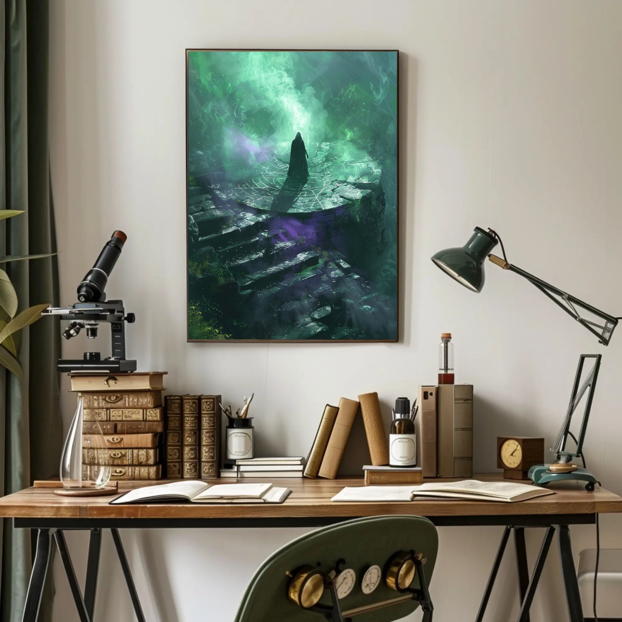 Mystical Summoning Scene Fantasy or Mythology Poster PosterGoat