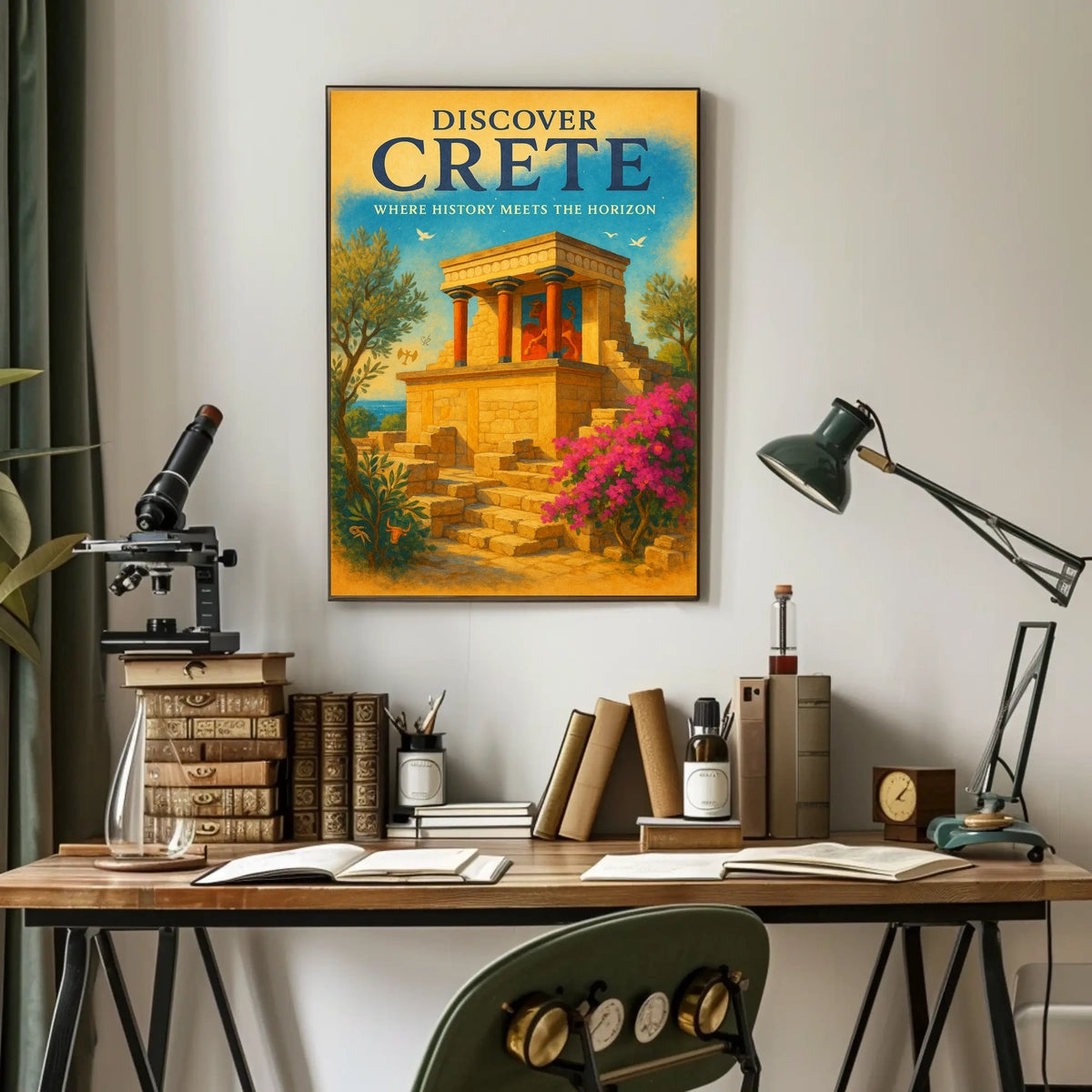 Crete Knossos Palace Travel Poster