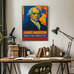 James Madison Presidential Term Poster