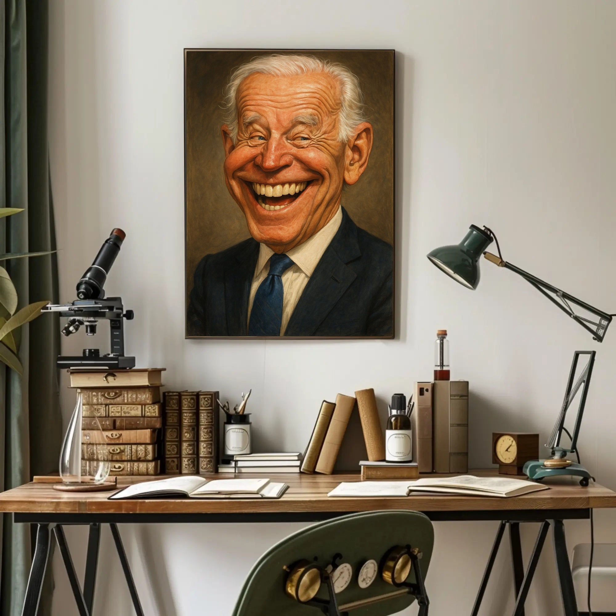 Joe Biden Caricature Poster PosterGoat