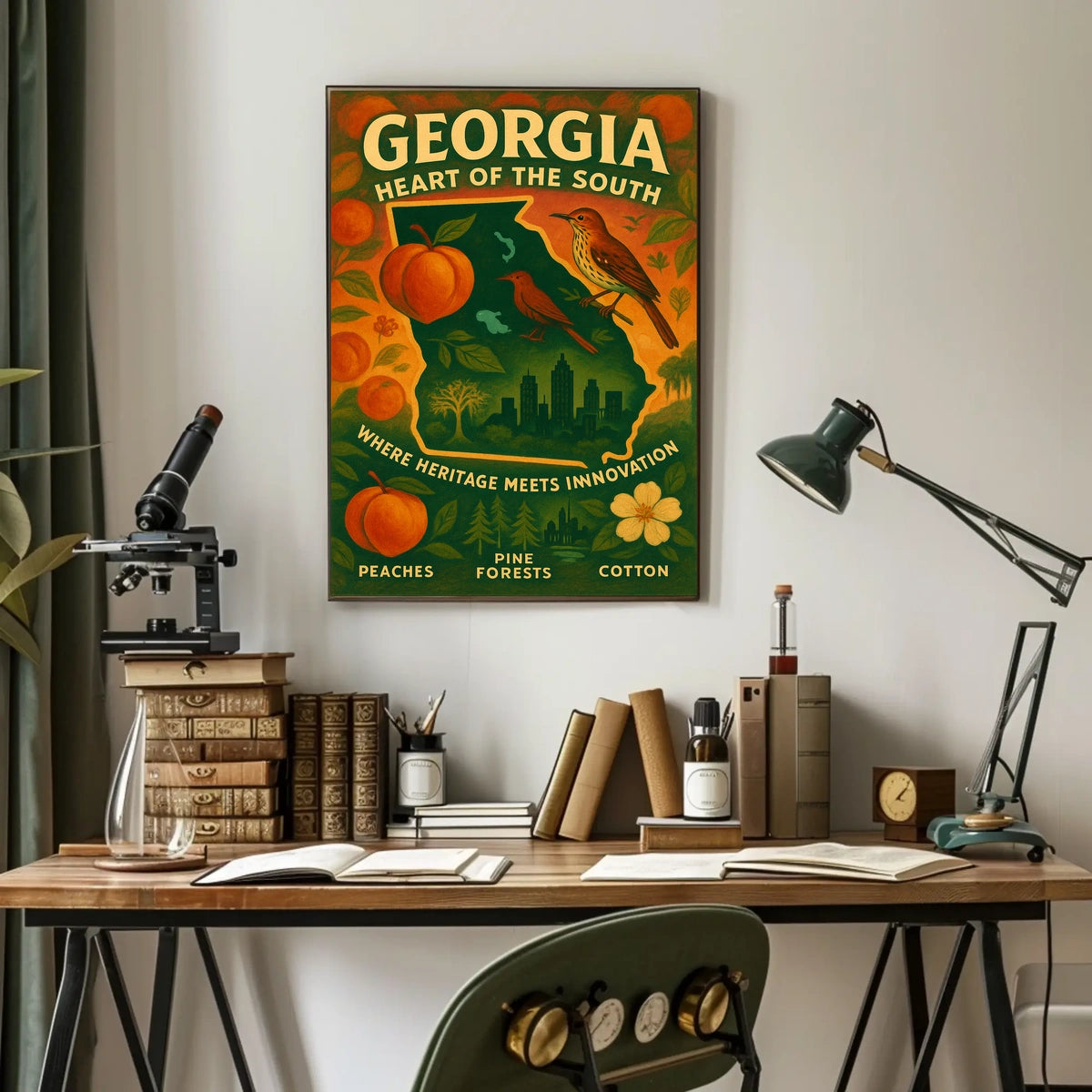 Georgia Heart Of The South Poster