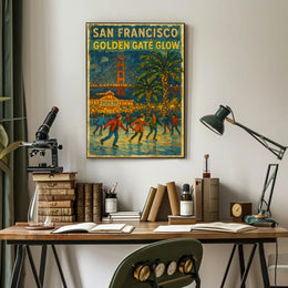 San Francisco Golden Gate Glow Poster