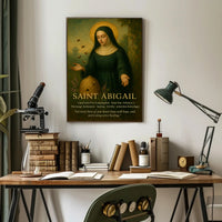 Saint Abigail Vintage Iconography Motivation Historical or Presidential Poster
