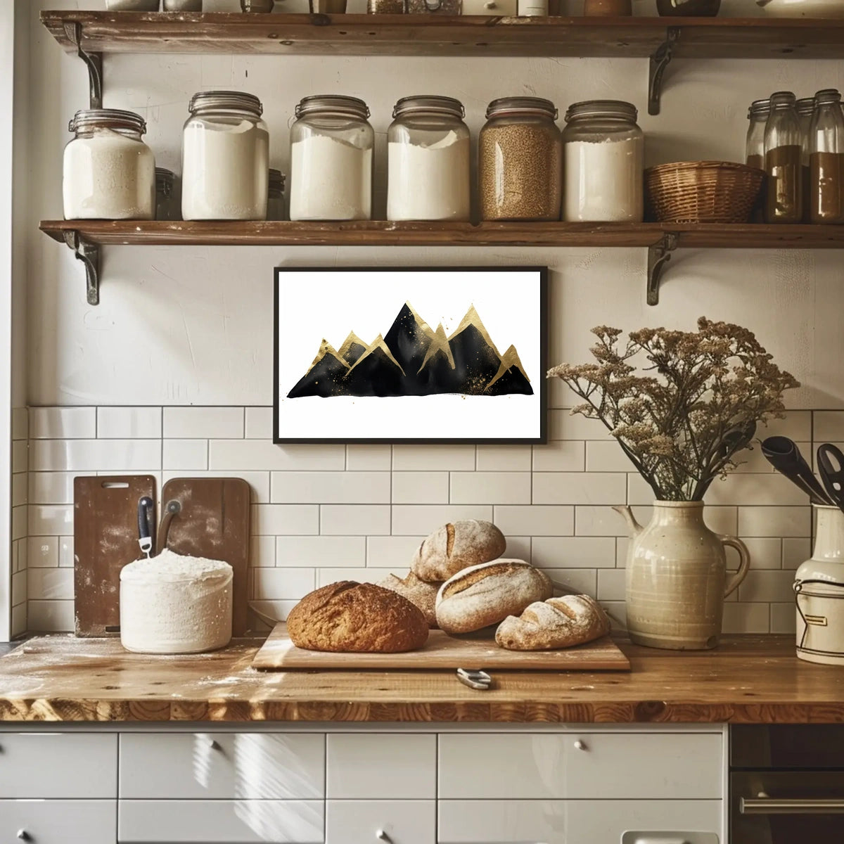 Golden Peaks Poster