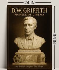 D.W. Griffith Pioneer of Cinema Wall Art Print PosterGoat