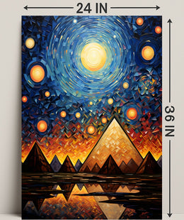 Celestial Pyramids Poster