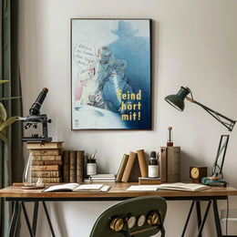 Cautionary Whisper Poster PosterGoat