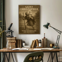 Saint Christopher Patron Of Travelers Poster