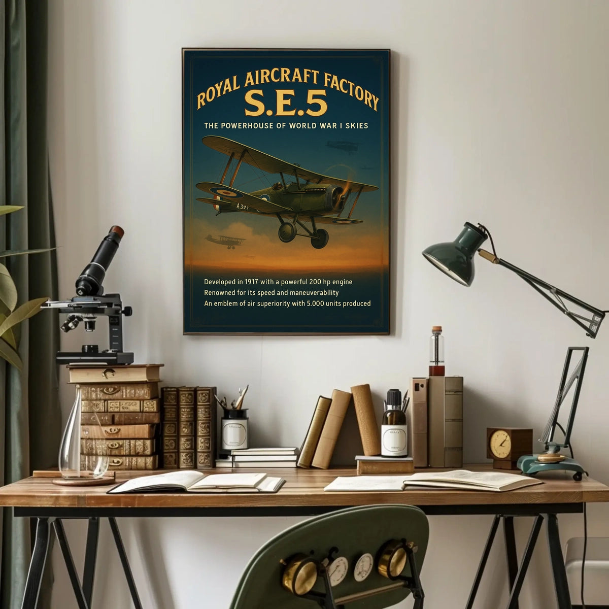S.E.5 The Powerhouse of World War I Skies Poster