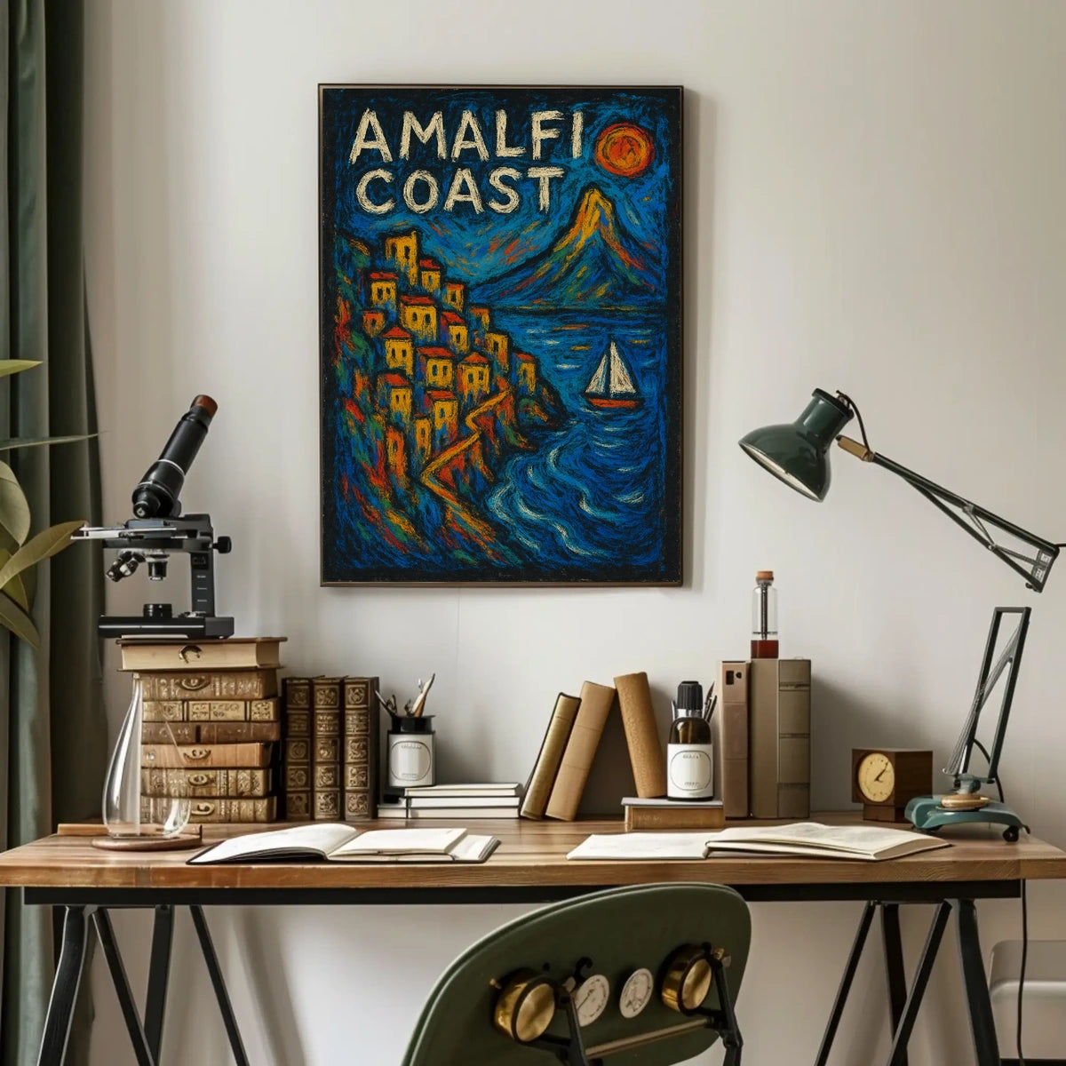 Amalfi Coast A Vibrant Escape Poster Wall Art 18x24