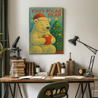 Cozy Polar Bear Poster