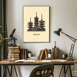 Kyoto Pagodas Poster