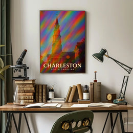 Charleston Travel Digital Painting Wanderlust Poster