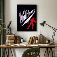 Devilish Vintage Mischief: Walden Theatrical Cultural Poster