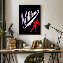 Devilish Vintage Mischief: Walden Theatrical Cultural Poster