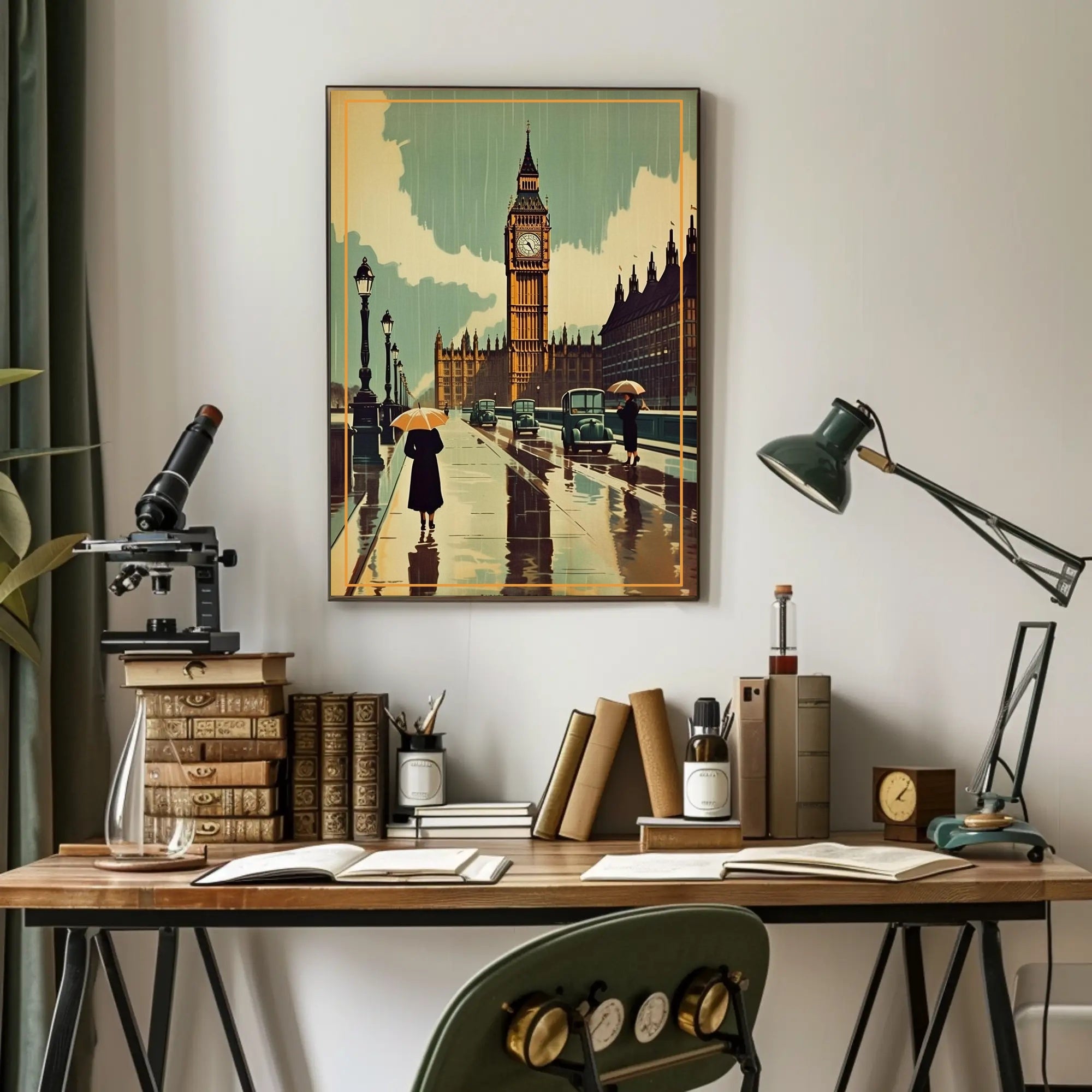 Rainy Day in London Poster