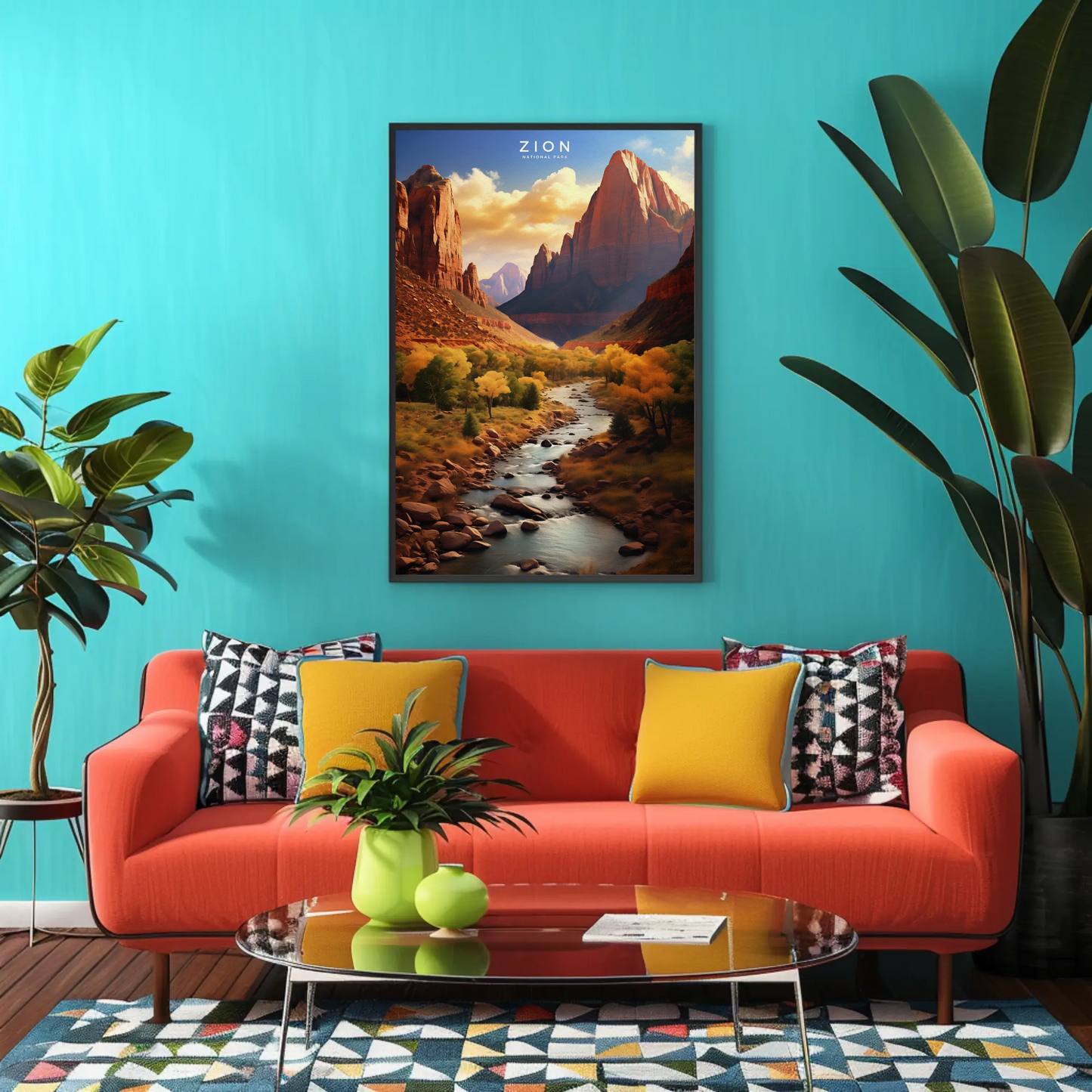 Zion National Park Travel Poster