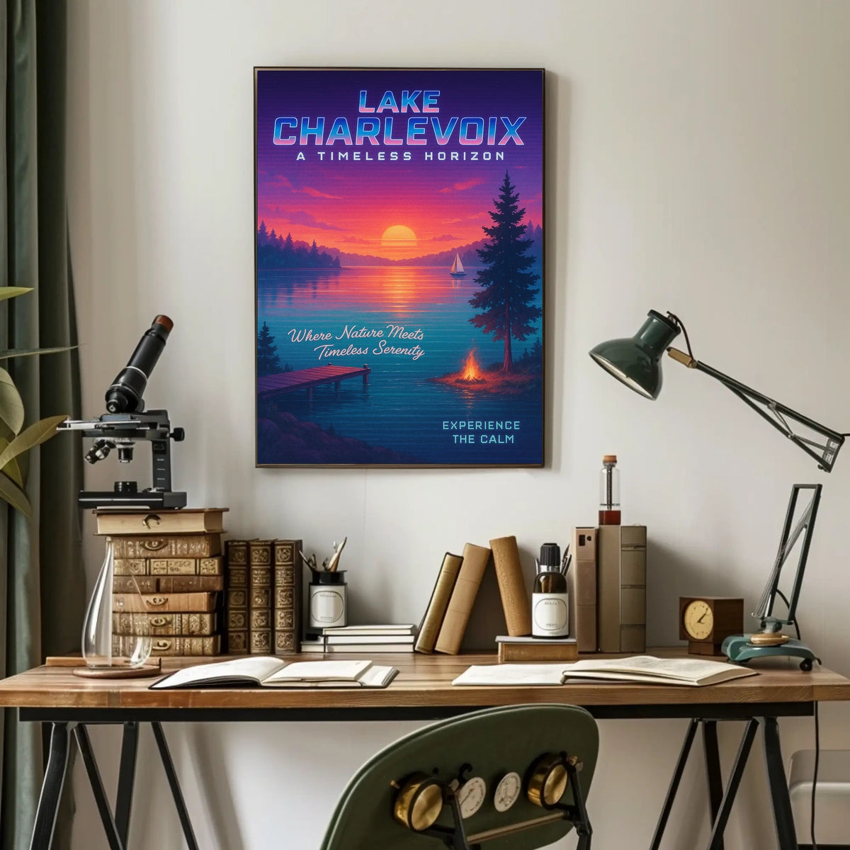 Lake Charlevoix A Timeless Horizon Poster