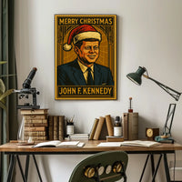 John F. Kennedy Merry Christmas Poster