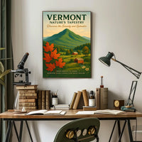 Vermont Nature Landscape Mountains Forests Poster