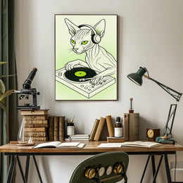 Dj Cat Vibes Poster