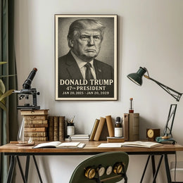 Donald Trump Pop Art 47th President Patriotic Poster