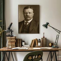 Vintage Portrait of Distinguished Gentleman Historical Poster