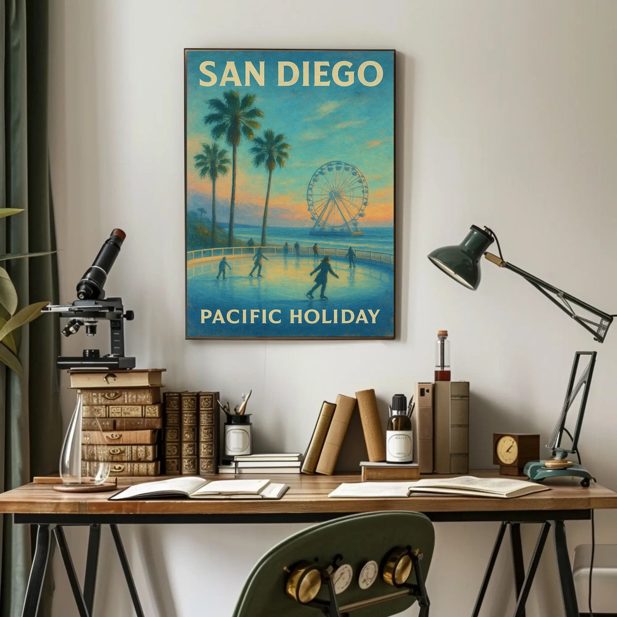 San Diego Pacific Holiday Poster