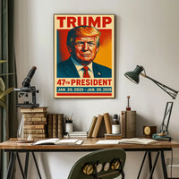 Trump 47th President Pop Art Wanderlust Poster