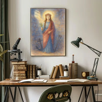 St. Philomena Watercolor Sacred Art Print Poster