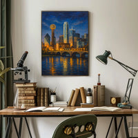 Dallas Skyline at Dusk Poster