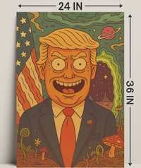 Cosmic Cartoon President Poster PosterGoat