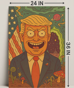 Cosmic Cartoon President Poster PosterGoat