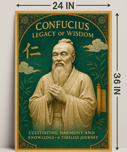 Confucius Legacy of Wisdom Wall Art Print PosterGoat
