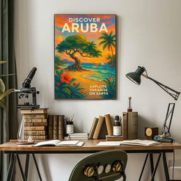 Discover Aruba Tropical Paradise Poster
