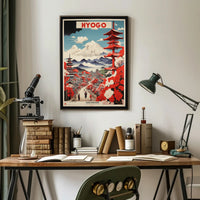 Traditional Japanese Scene Travel Poster