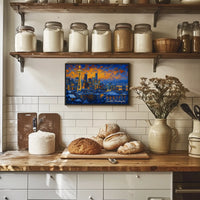 Seattle Skyline at Dusk Poster
