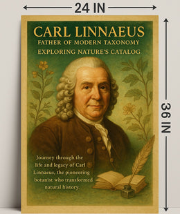 Carl Linnaeus Father of Modern Taxonomy Poster PosterGoat
