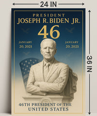 Joseph R. Biden Jr. 46th President Poster PosterGoat