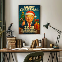 47th President Christmas Miracle 2025 Political Poster