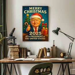 47th President Christmas Miracle 2025 Political Poster