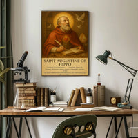 Saint Augustine’s Contemplation: Cultural or Heritage Poster