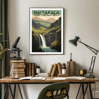 Haleakala National Park Scenic Poster Hawaii Wall Art