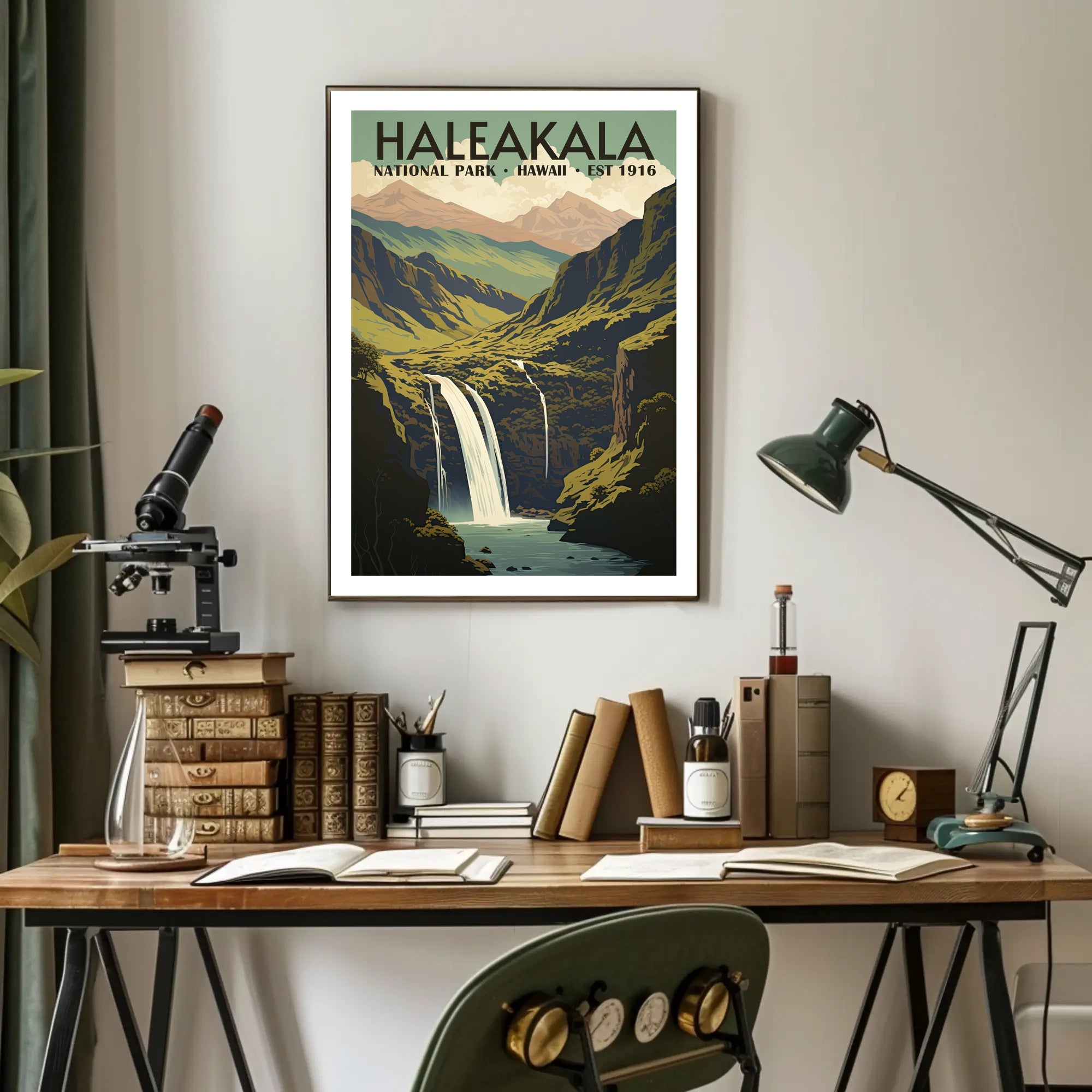 Haleakala National Park Scenic Poster Hawaii Wall Art