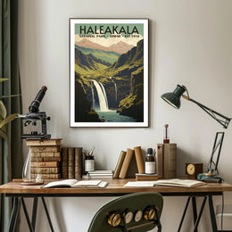 Haleakala National Park Scenic Poster Hawaii Wall Art